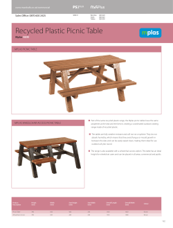 Recycled Plastic Picnic Table