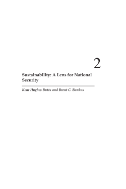 Sustainability: A Lens for National Security