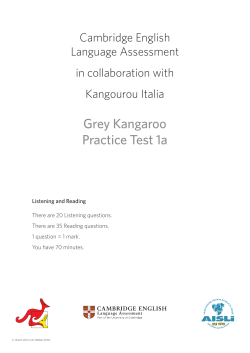 Grey Kangaroo Practice Test 1a