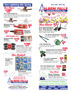 New Lightning this Spring - Albeni Falls Building Supply