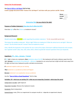 Science Fair Pre-lab Example: Use How to Write a Lab Report link