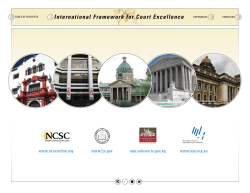 International Framework for Court Excellence