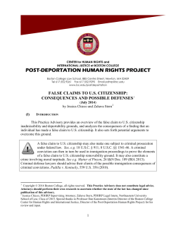 false claims to u.s. citizenship: consequences and possible defenses