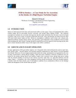 FOD in Intakes &ndash; A Case Study for Ice Accretion in the