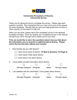 Jackson/Calhoun Survey - University of Michigan School of Public