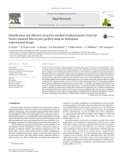 Identification and efficient extraction method of phlorotannins from