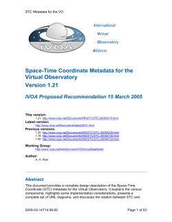 IVOA Document Template