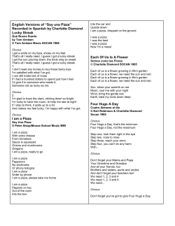 English Versions of &ldquo;Soy una Pizza&rdquo;