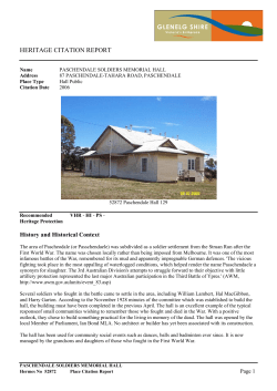 heritage citation report