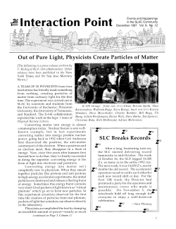 Out of Pure Light, Physicists Create Particles of Matter SLC