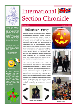 AGESI newsletter Aut.. - Coll&egrave;ge Sainte