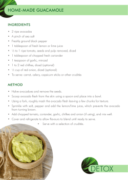 home-made guacamole