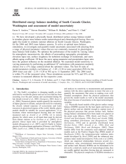 Distributed energy balance modeling of South