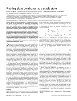 Floating plant dominance as a stable state