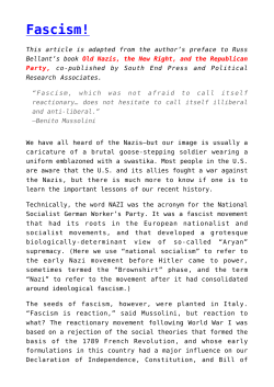 Fascism! - Political Research Associates