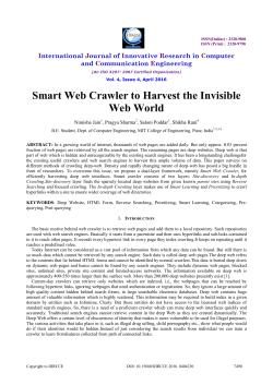 Smart Web Crawler to Harvest the Invisible Web World