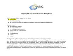 Integrating Arts into a Science Curriculum: Making Models