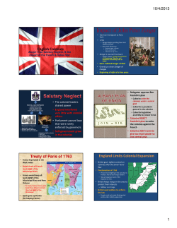 English Colonies Treaty of Paris of 1763 England