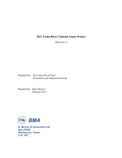 CRE-01N-12 2012 Teslin River Chinook Sonar