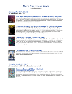 Event DESCRIPTIONS - Palm Beach State College