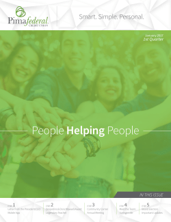 Latest Newsletter - Pima Federal Credit Union