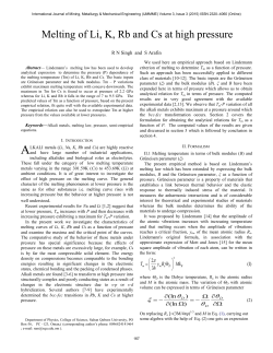 Melting of Li, K, Rb and Cs at high pressure
