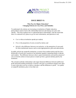 issue brief #1 - Delta Cost Project