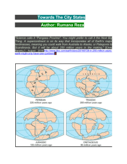 Towards The City States Author: Rumana Reza