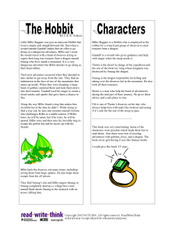 The Hobbit - ReadWriteThink