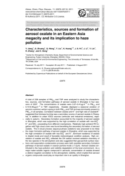 Characteristics, sources and formation of aerosol oxalate in