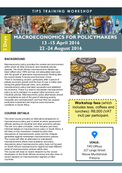M MACROECONOMICS FOR POLICYMAKERS 13
