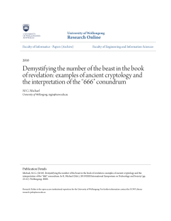 Demystifying the number of the beast in the book