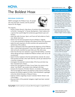 The Boldest Hoax