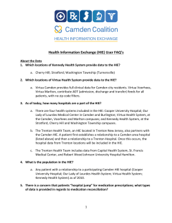 Health Information Exchange (HIE) User FAQ`s