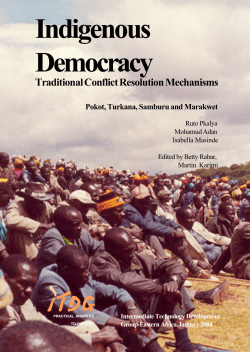 Indigenous Democracy - Centre for Human Rights, University of