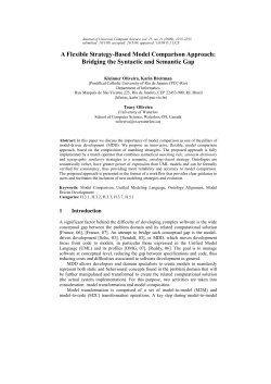 A Flexible Strategy-Based Model Comparison