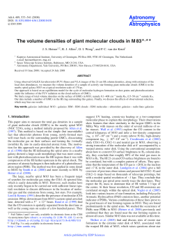 The volume densities of giant molecular clouds in M83