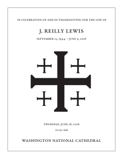 j. reilly lewis - Cathedral Choral Society