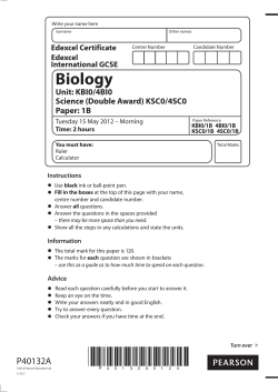 Question paper - Edexcel