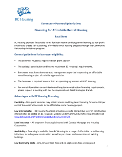 Affordable Rental Housing Fact Sheet