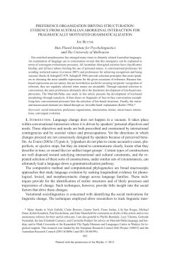 preference organization driving structuration