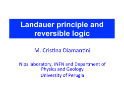 Landauer principle and reversible logic