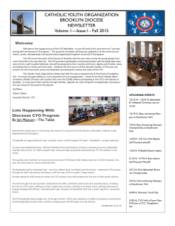 cyo newsletter - cyo brooklyn diocese