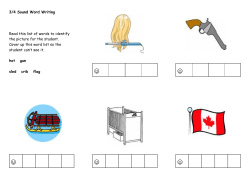3/4 Sound Word Writing Read this list of words to identify the picture