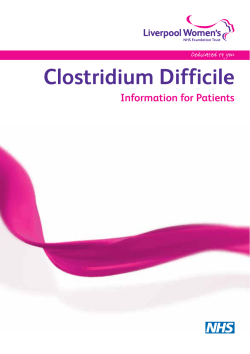 Clostridium Difficile - Liverpool Womens NHS Foundation Trust