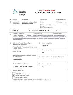 september 2003 curriculum guidelines