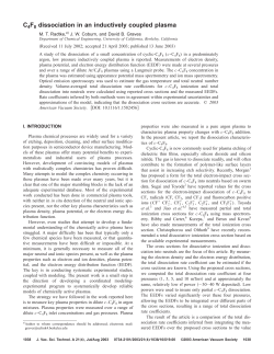 C4F8 dissociation in an inductively coupled plasma