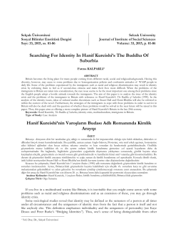 Searching For Identity In Hanif Kureishi`s The Buddha Of Suburbia