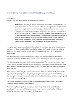 How to Empty Your Observatory Without Losing Everything