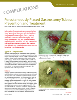 Percutaneously Placed Gastrostomy Tubes